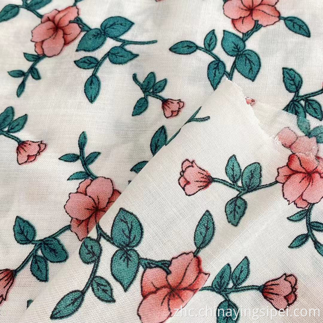 ISP纺织品便宜的价格普通风格WOVEN100人造丝Challis面料用于服装